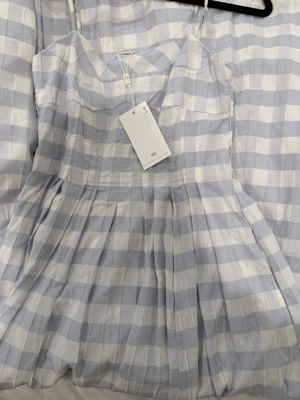 Caroline Constas Light Blue and White Striped Maxi Dress - Picture 5 of 5
